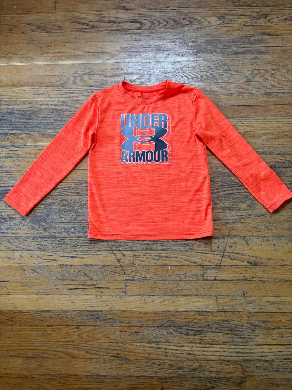 Under Armour Boys Long Sleeve Dry Fit Shirt - Bright Orange
